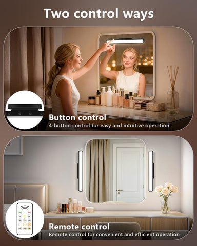 WILLED 5W vanity lights displaying battery level for easy charging reminders