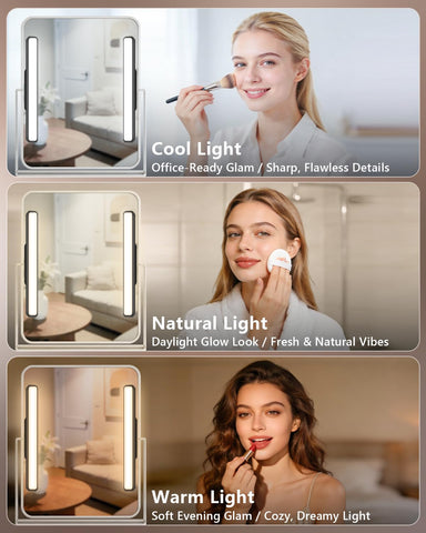 WILLED 5W vanity lights showcasing color temperature options for natural tones