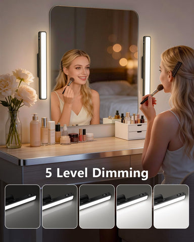 WILLED 5W vanity lights with remote control for customizable makeup lighting