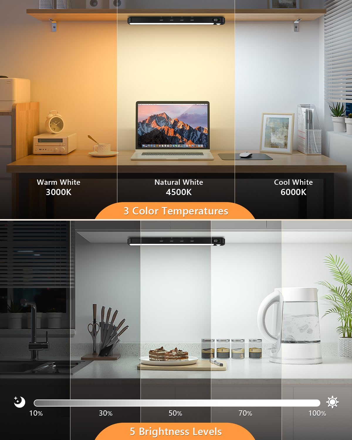WILLED LED bar with three color temperatures for versatile tasks