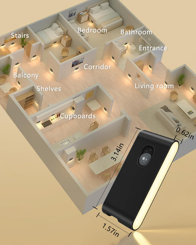 WILLED motion-detection activation offers convenient nighttime visibility.
