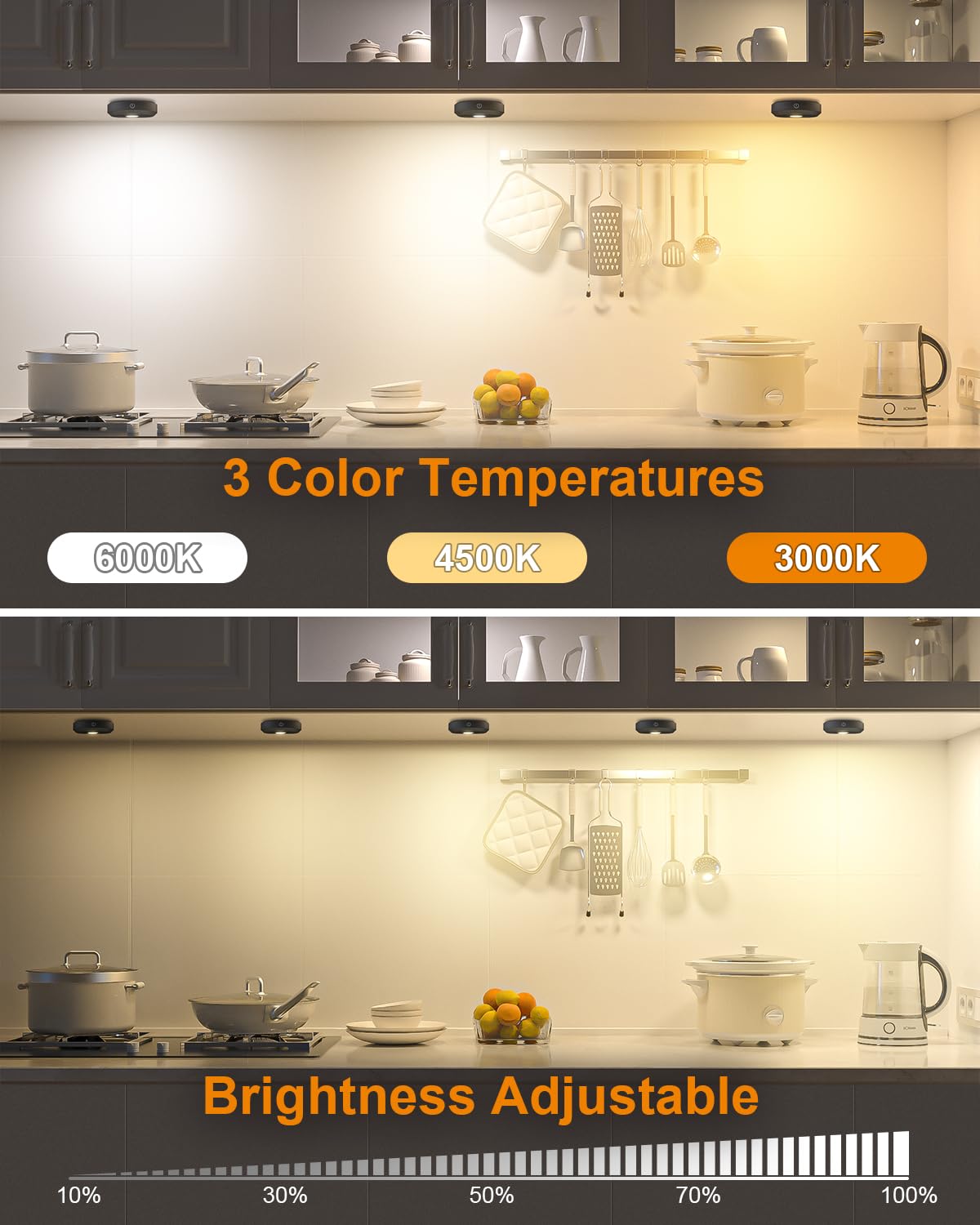 WILLED puck light displaying timer function for auto-off