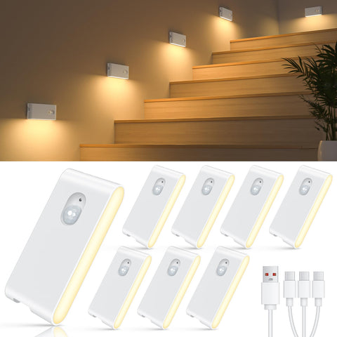 WILLED rechargeable night light with 3-in-1 charging cable for easy top-ups.