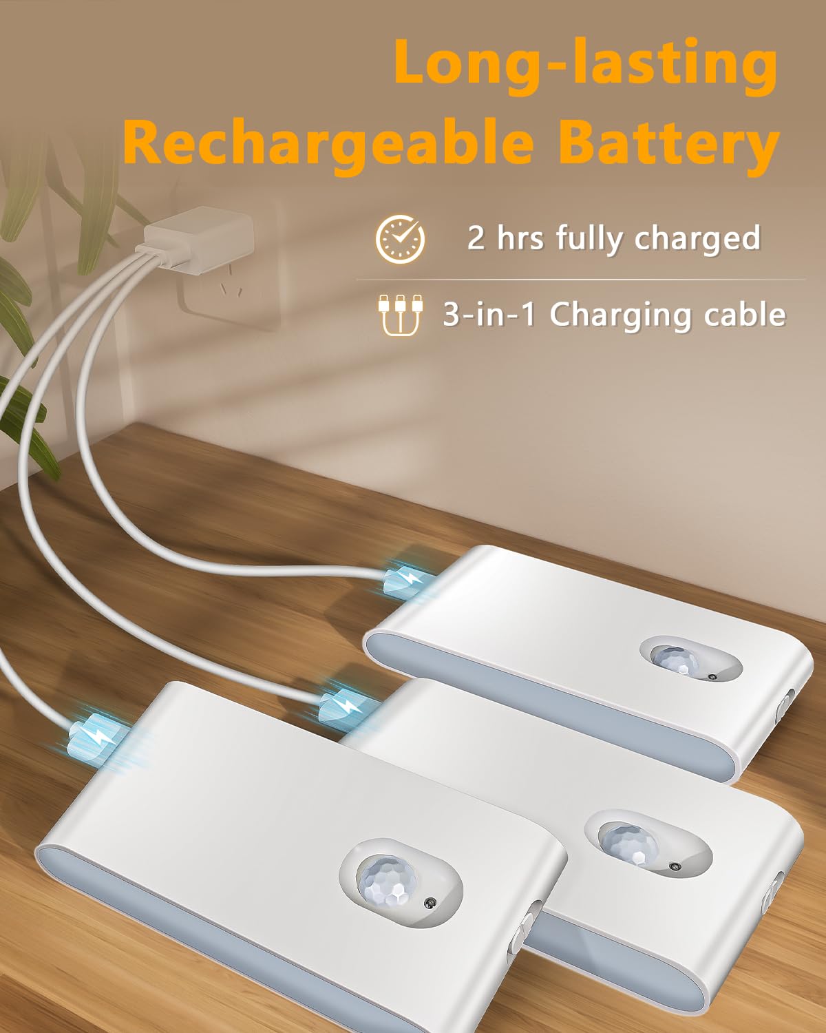 WILLED magnetic mount night light for quick, tool-free installation.