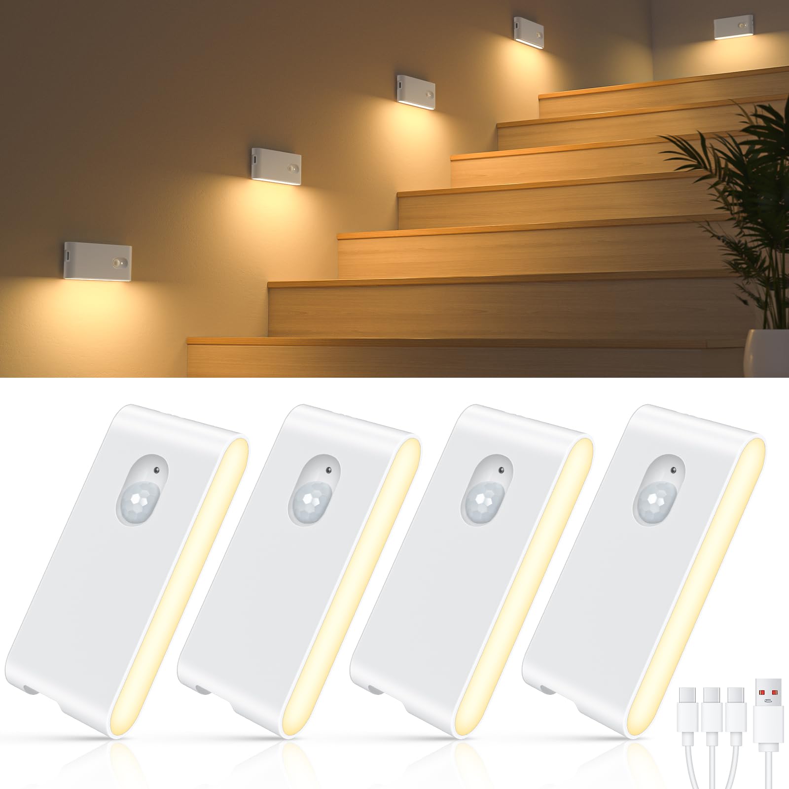 WILLED stair lights indoor provide gentle guidance on stairs at night