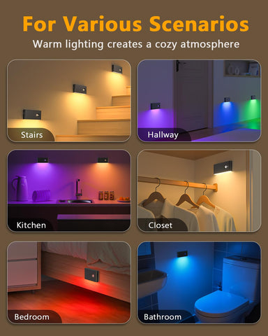 WILLED stair lights activate on motion for hands-free illumination