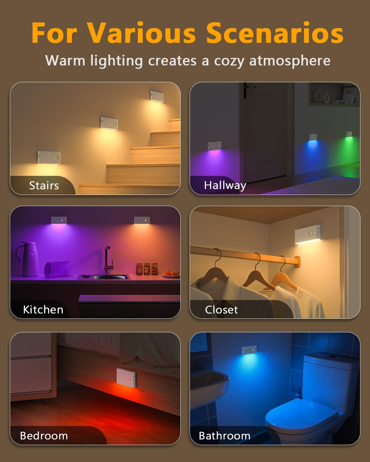 WILLED stair lights motion sensor activation lights the path on movement.