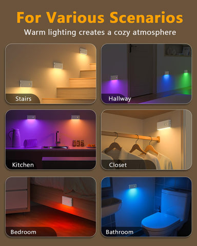 WILLED stair lights motion sensor activation lights the path on movement.