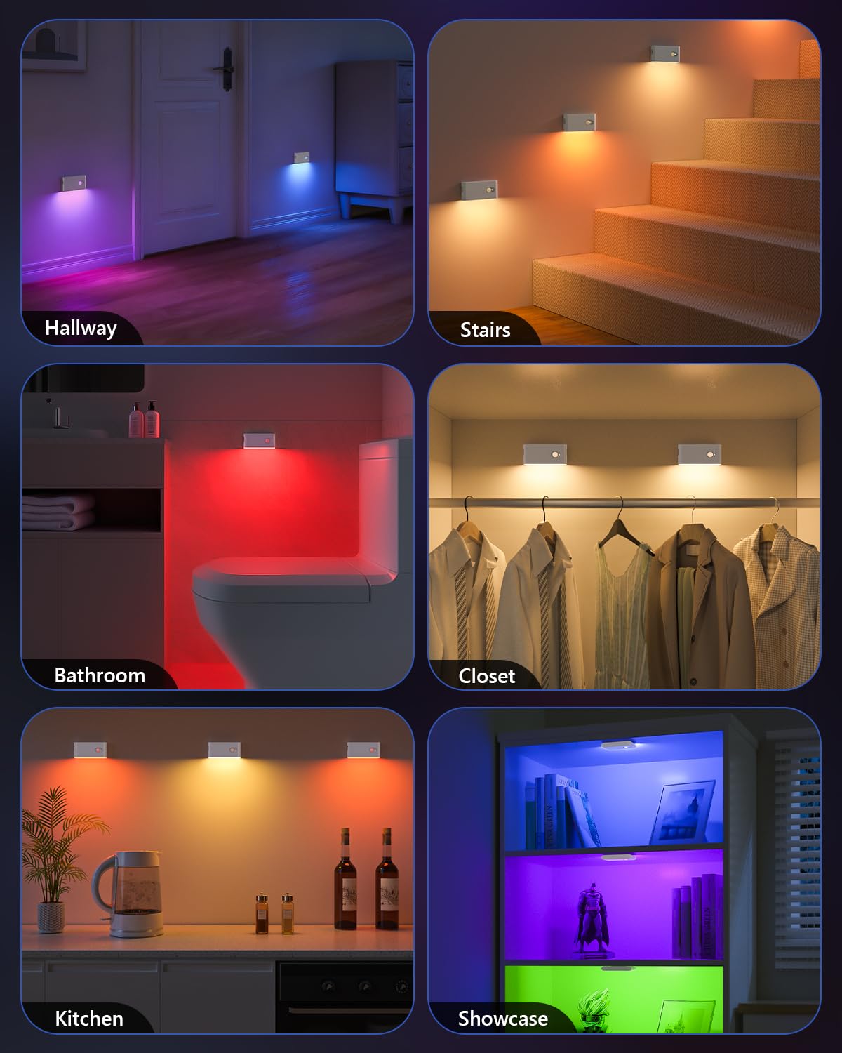WILLED rechargeable stair light eliminates disposable batteries for eco-friendly use.