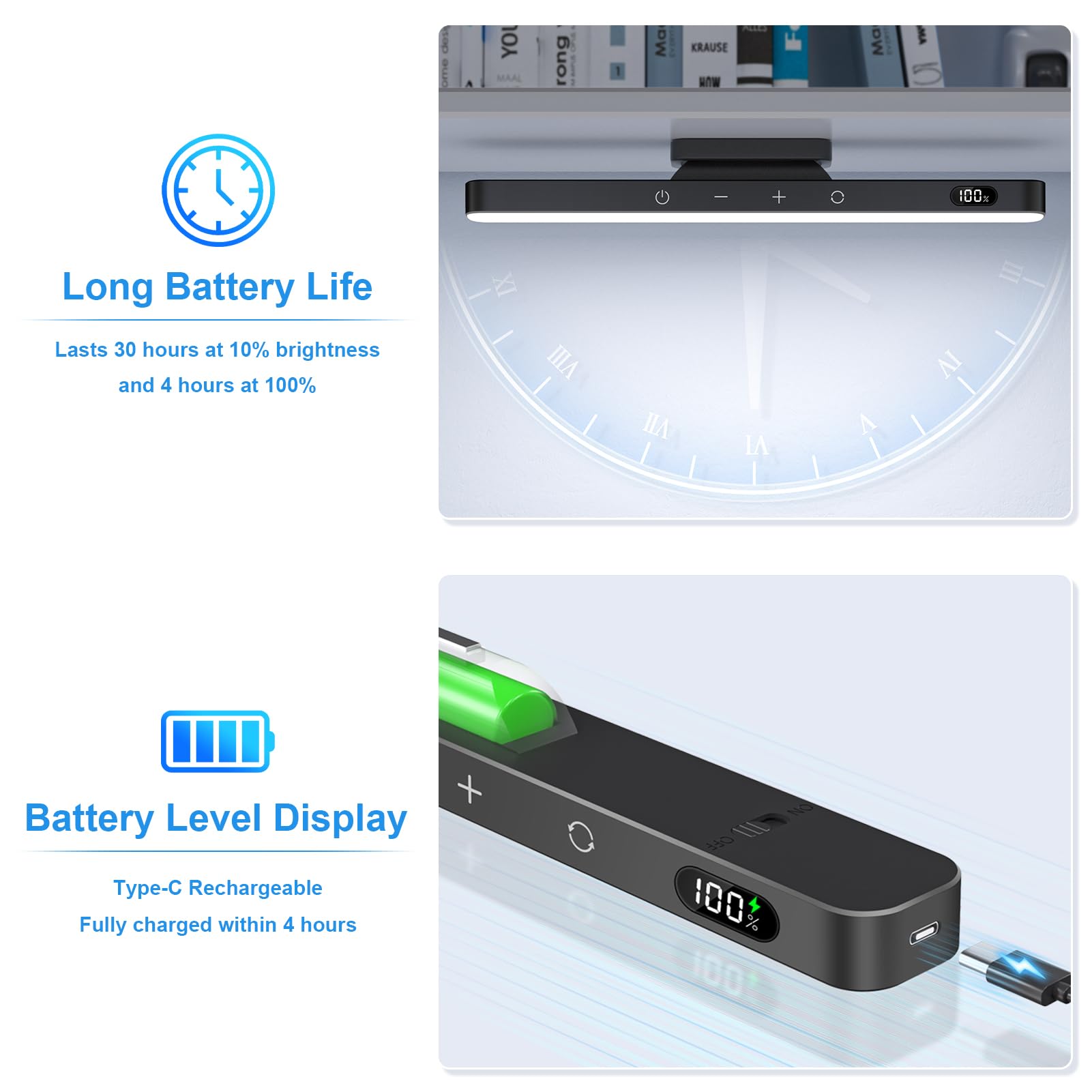 WILLED three-color temperature light adapts warm to cool tones.