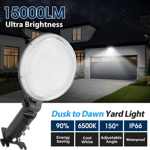 WillGotop dusk-to-dawn sensor close-up highlighting energy-saving feature