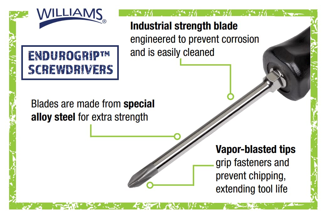 Williams Endurogrip electrician screwdriver with durable chrome blade