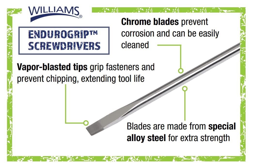 Williams Endurogrip Phillips screwdriver in action for fast drive