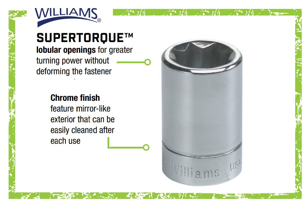 Williams JHWWSBD-7RC socket set hub detail