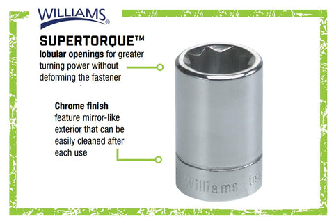 Williams JHWWSBD-7RC socket set hub detail