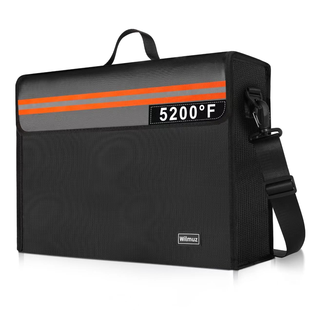 Wilmuz fireproof document box outer layer protects items from heat exposure.