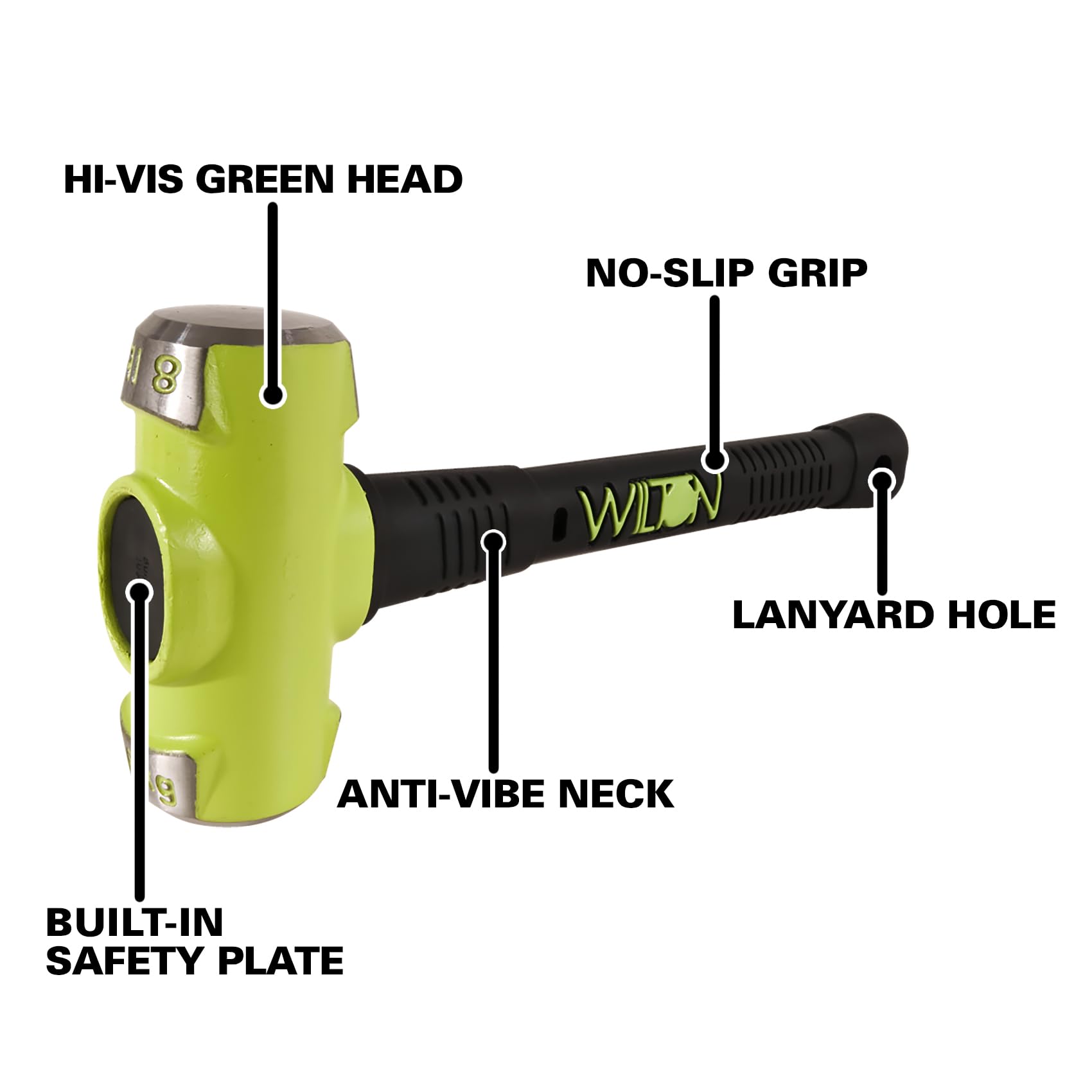 Wilton B.A.S.H handle close-up showing unbreakable steel core for reliability