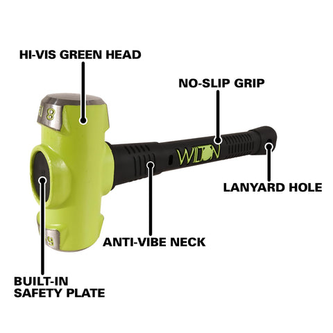 Wilton B.A.S.H handle close-up showing unbreakable steel core for reliability