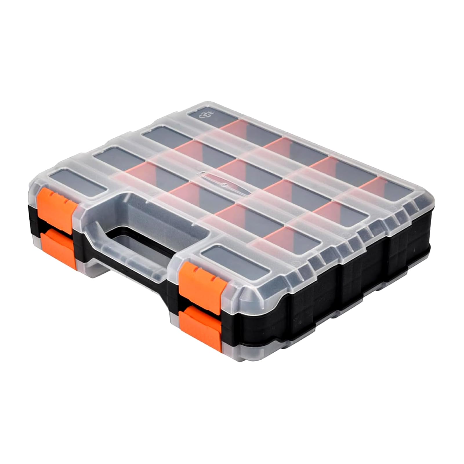 WIN&YING small parts organizer with 34 compartments keeps screws neatly organized for quick access