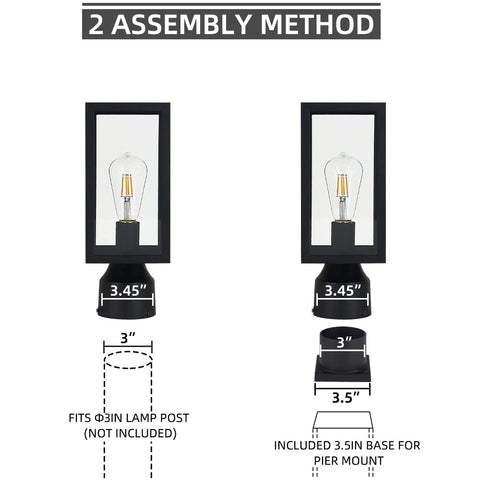Windben Post Light shows LED compatibility for energy-efficient brightness