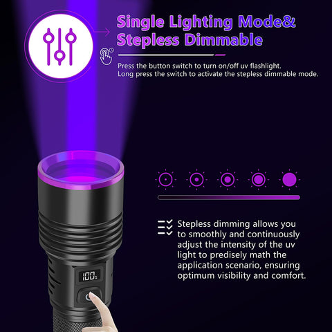 WINDFIRE 20-foot UV range helps reveal fluorescence at distance.