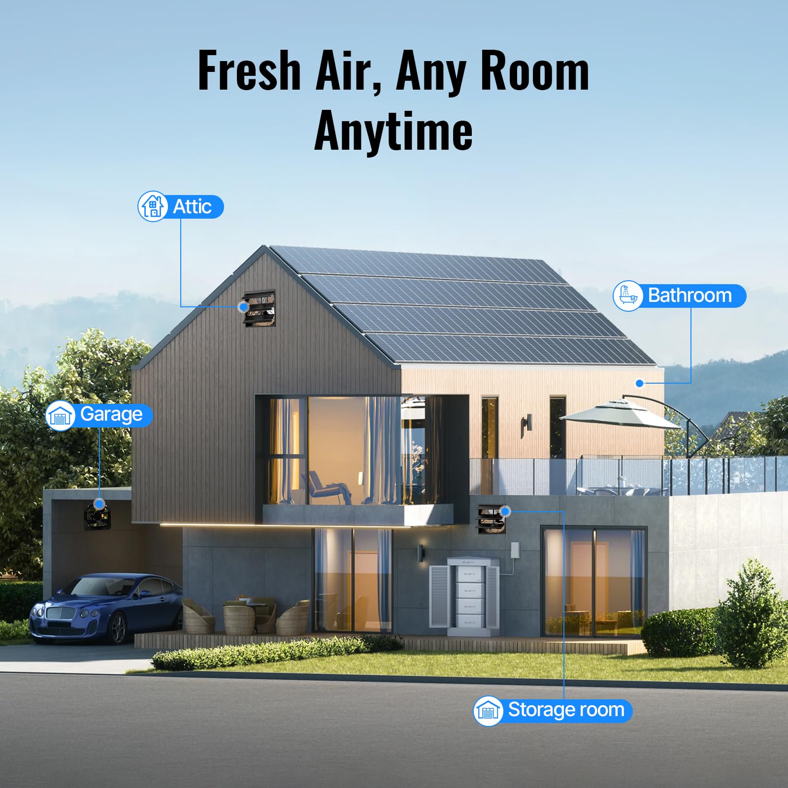 Windigaga energy-efficient quiet operation delivering strong ventilation