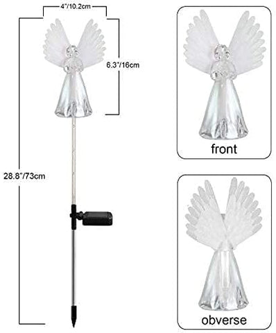 Windpnn 2-pack angel garden lights for convenient memorial displays.