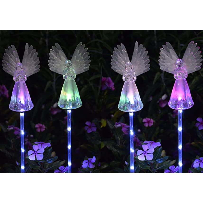 Windpnn waterproof angel decor lights endure rain for year-round display.