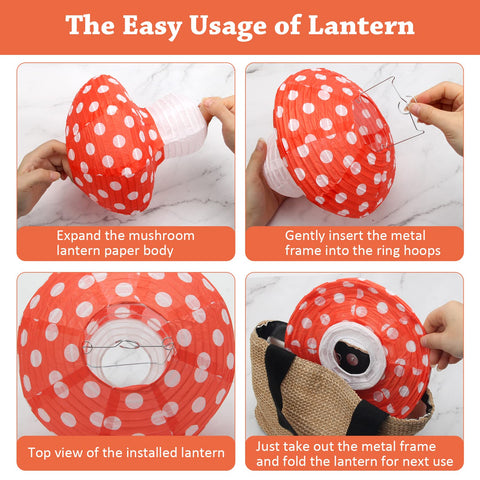 Windspeed mushroom lantern nursery ambience showing soft glow for nighttime decor
