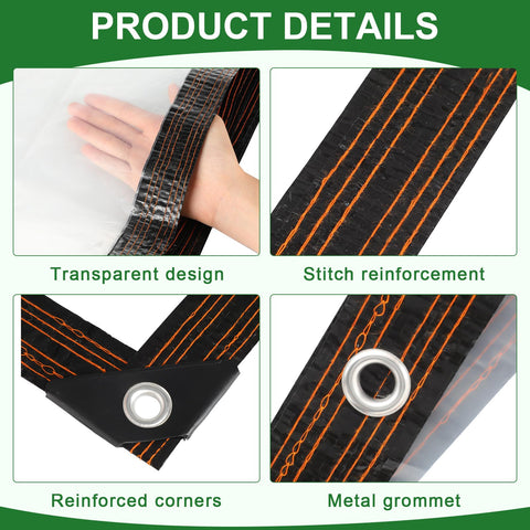 Windyun tarp eyelets and grommets for secure setup and multiple anchoring options.