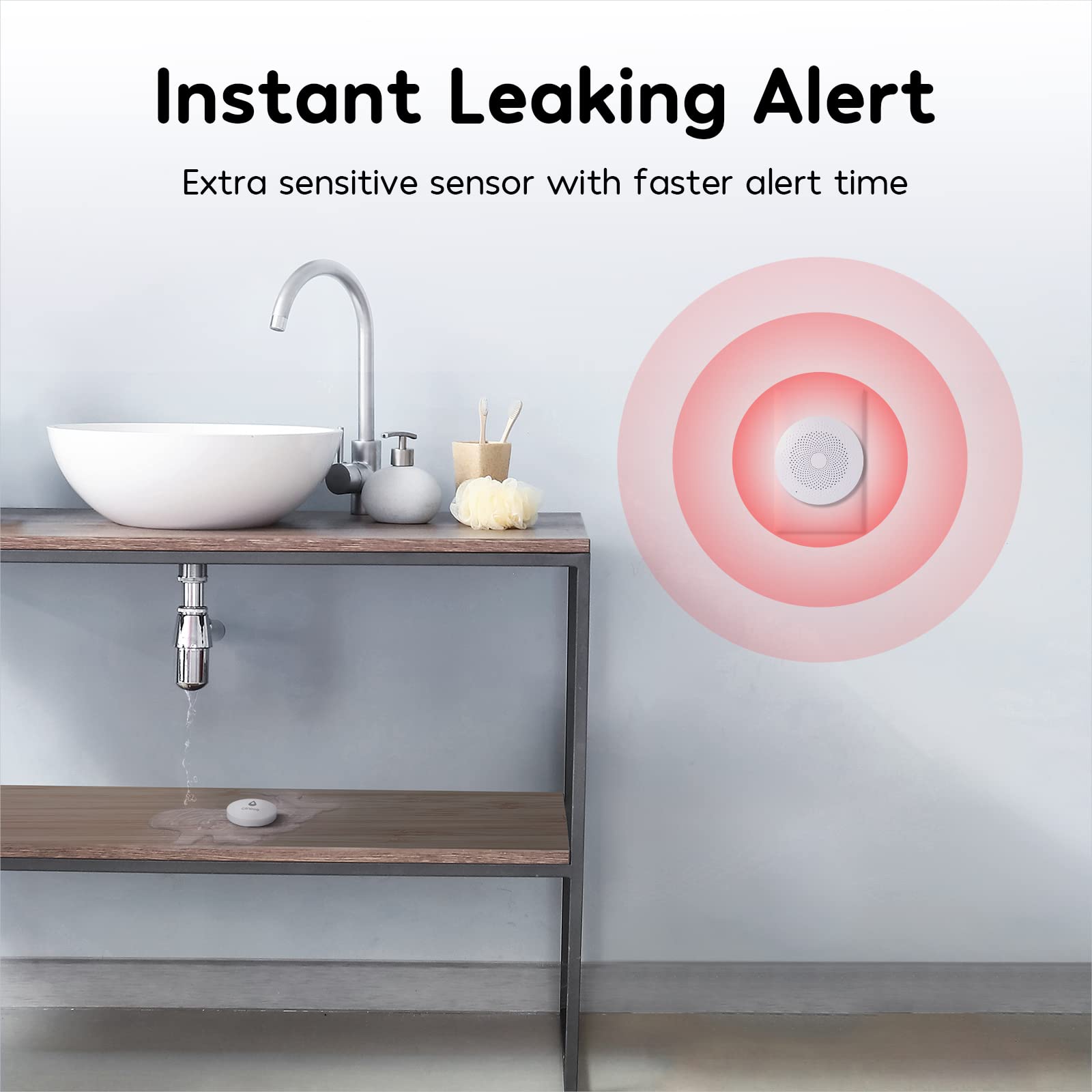 Winees IP66 waterproof housing ideal for humid kitchens basements and laundry