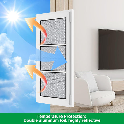 Winemana basement and garage window shield blocks heat with breathable design.