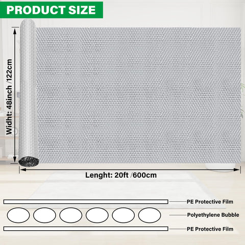Winemana tear-resistant aluminum film close-up emphasizes long-lasting insulation material.