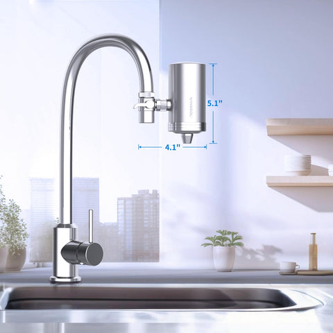 WINGSOL installation with eight adapters simplifies faucet compatibility.