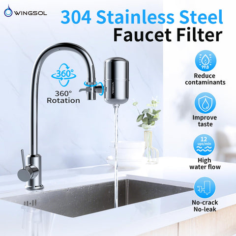 WINGSOL high-flow 0.5 GPM design fills a cup in seconds
