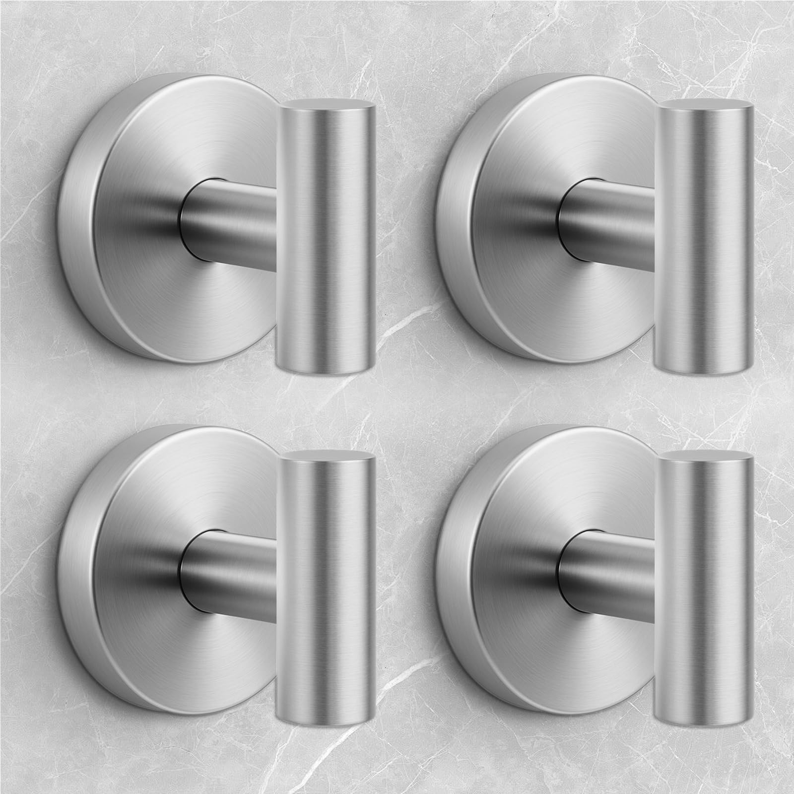 WingWider shower hooks inside shower securely hold towels and accessories.