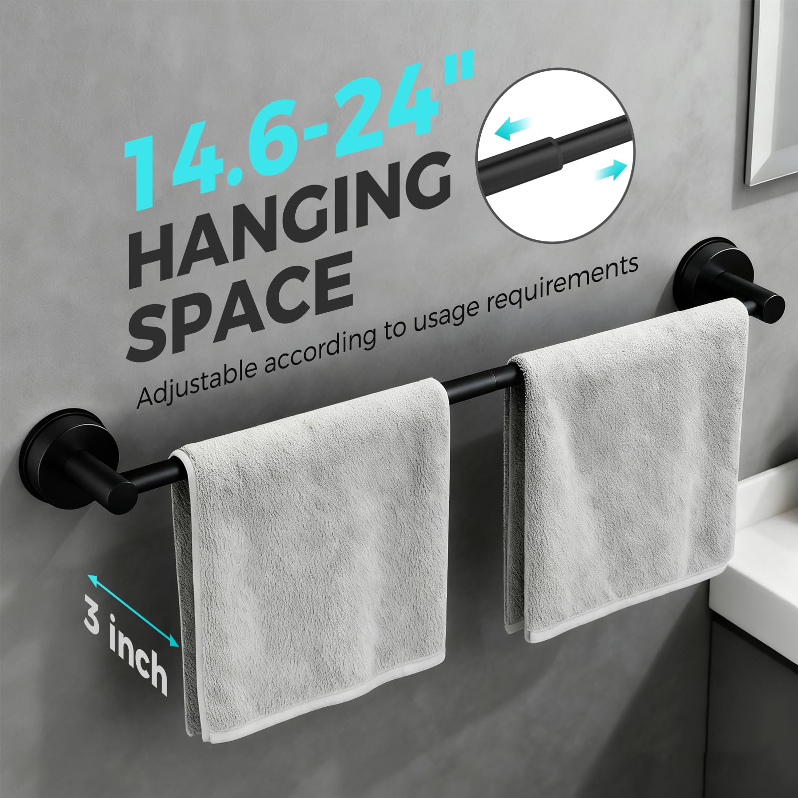WingWider suction cups deliver strong grip, holding towels and mats securely.