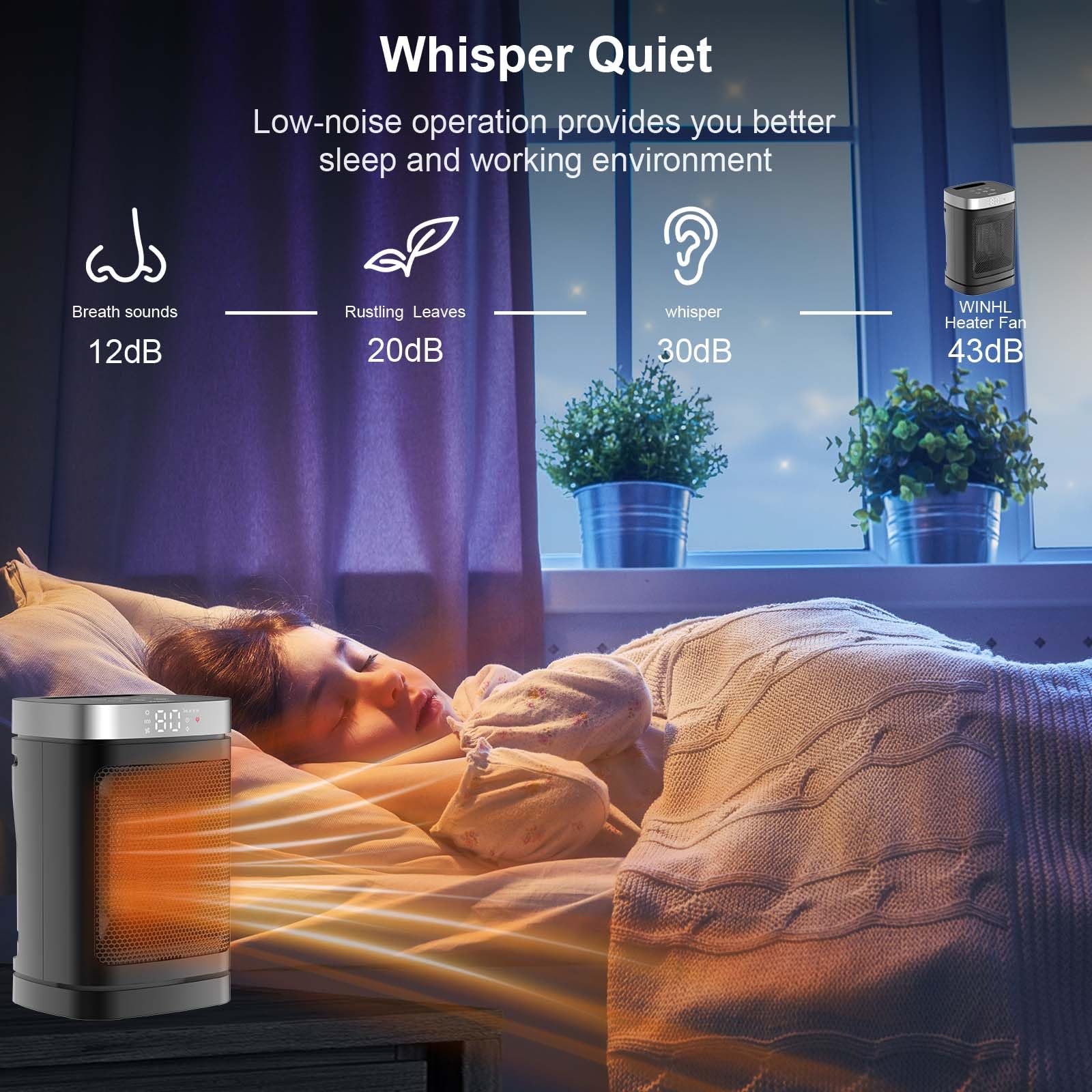 WINHL timer feature set for 1-12 hours to save energy