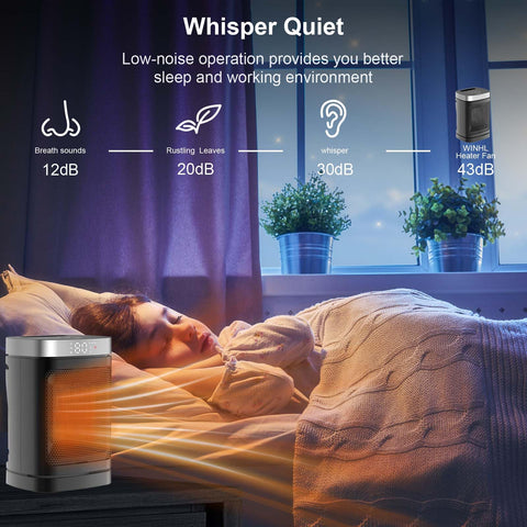 WINHL timer feature set for 1-12 hours to save energy