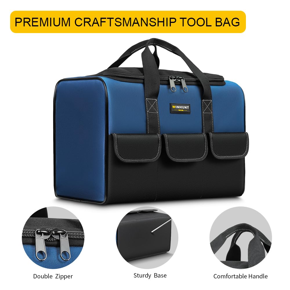WINHUNT Large Tool Bag exterior pockets provide quick access to essentials.
