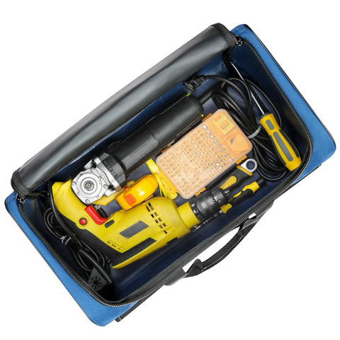 WINHUNT Large Tool Bag waterproof design shields contents on site.