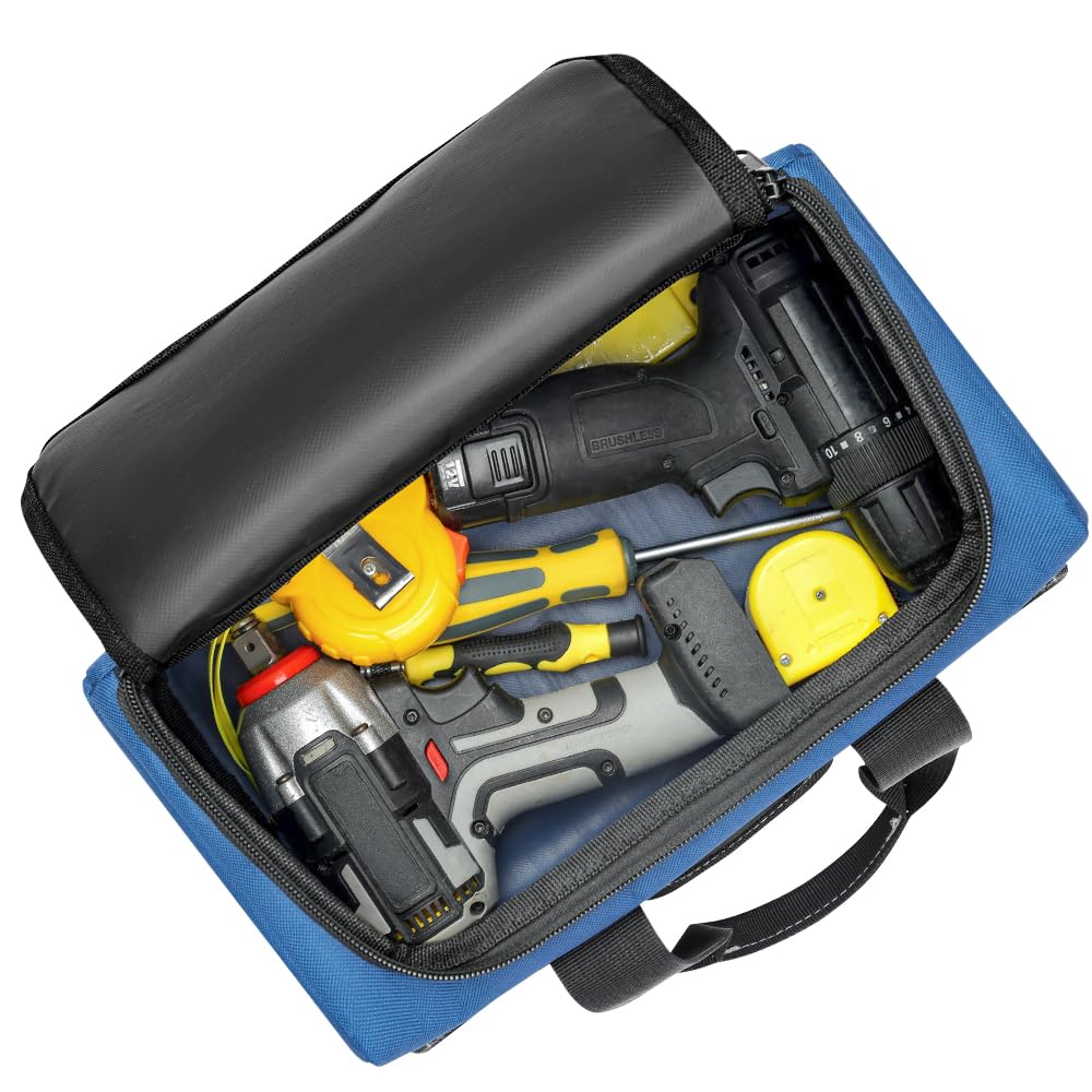 WinHunt tool bag set ergonomic handles simplify carrying between sites.