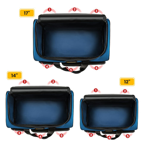 WinHunt tool bag set waterproof fabric protects gear in wet conditions.