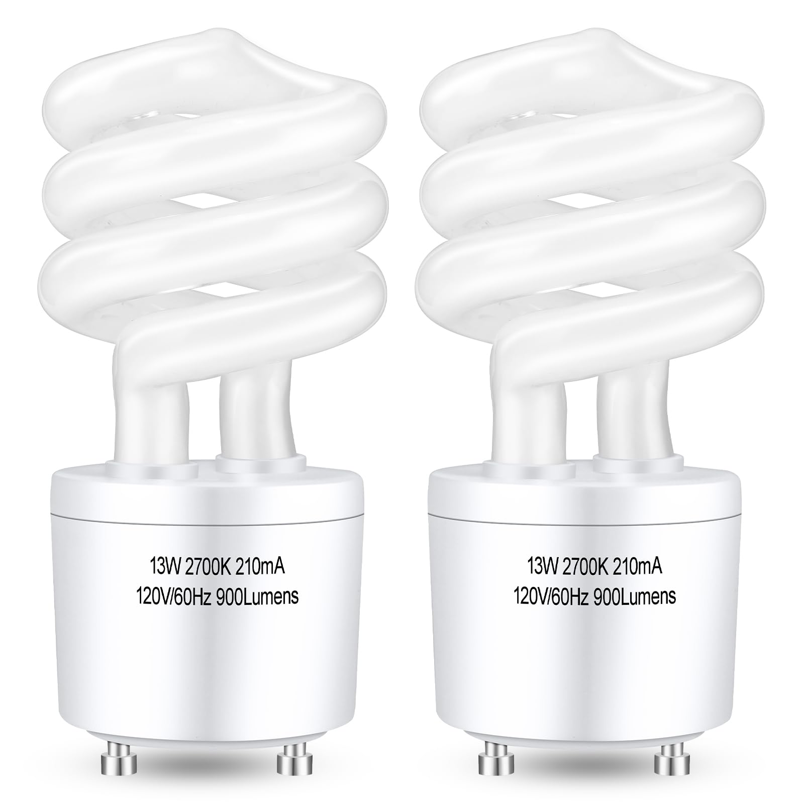 Winkcao GU24 base T3 spiral 13W bulb for energy-efficient home lighting