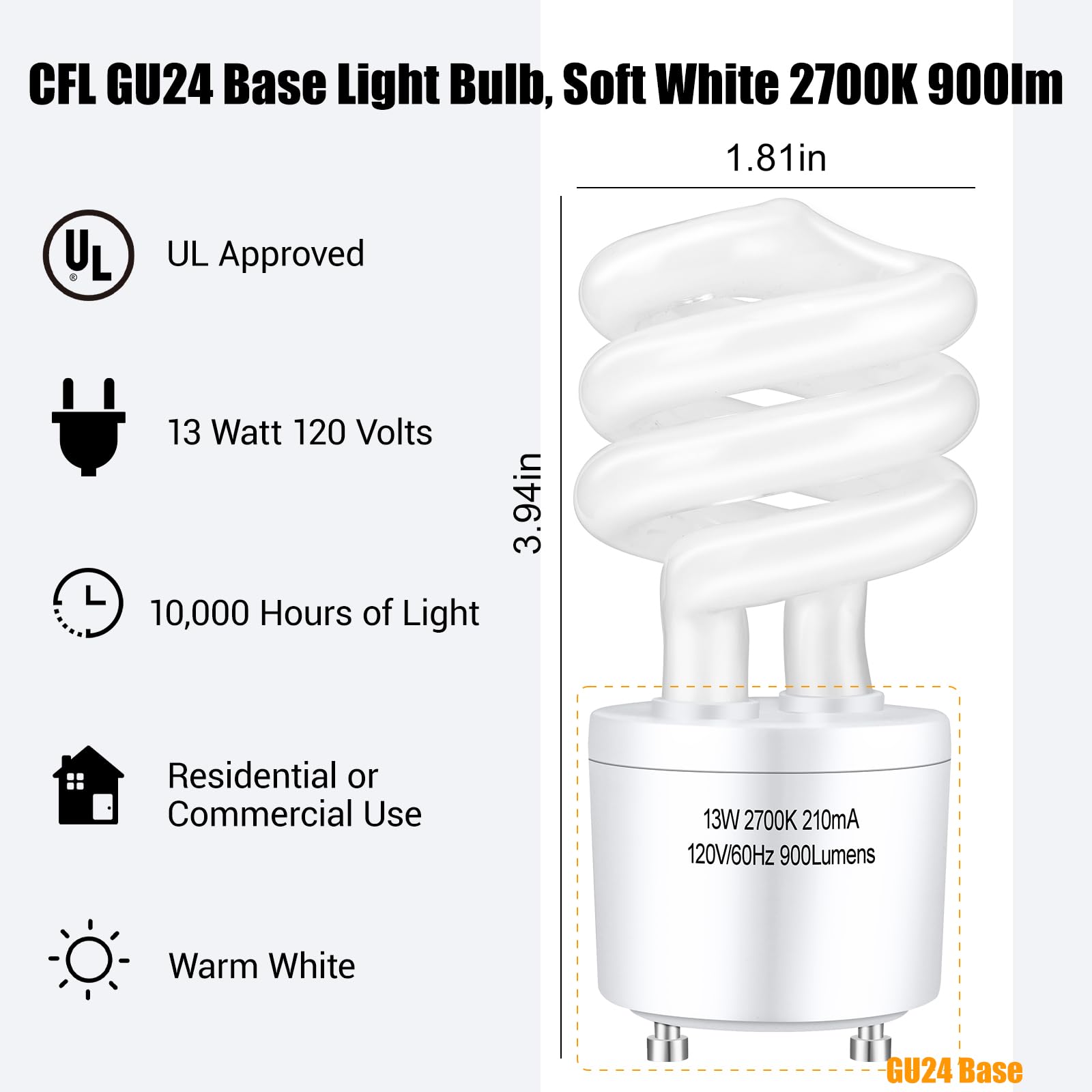 Winkcao soft white 2700K 900lm bulb creates warm home lighting