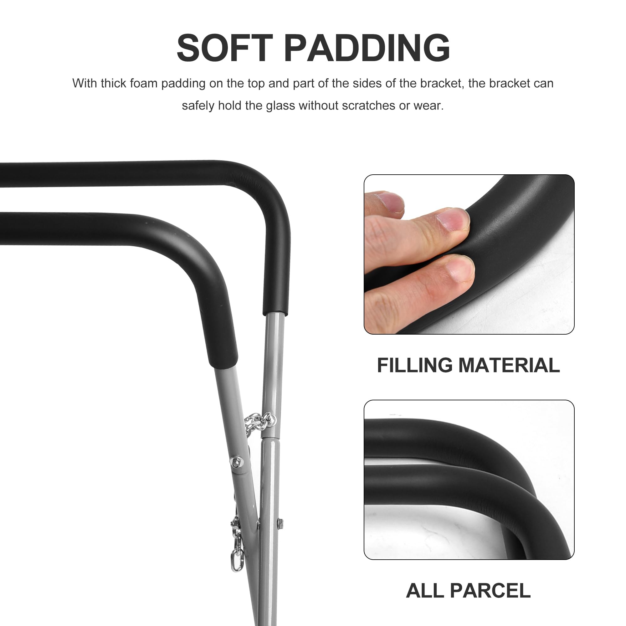 WINMAX adjustable height and width via chains for easy setup