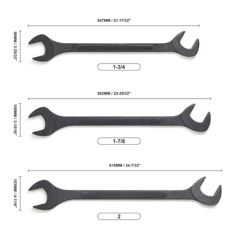 WINMAX Tools Automotive offset ends provide grip on stubborn bolts.