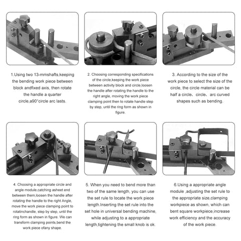 WINMAX bench-mounted bender shown on workbench for stable operation.