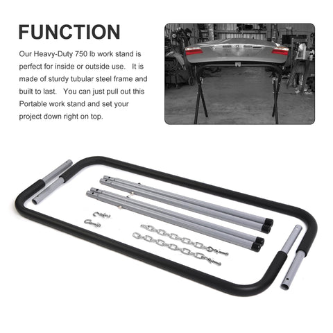 WINMAX foldable work table setup for versatile shop and jobsite use