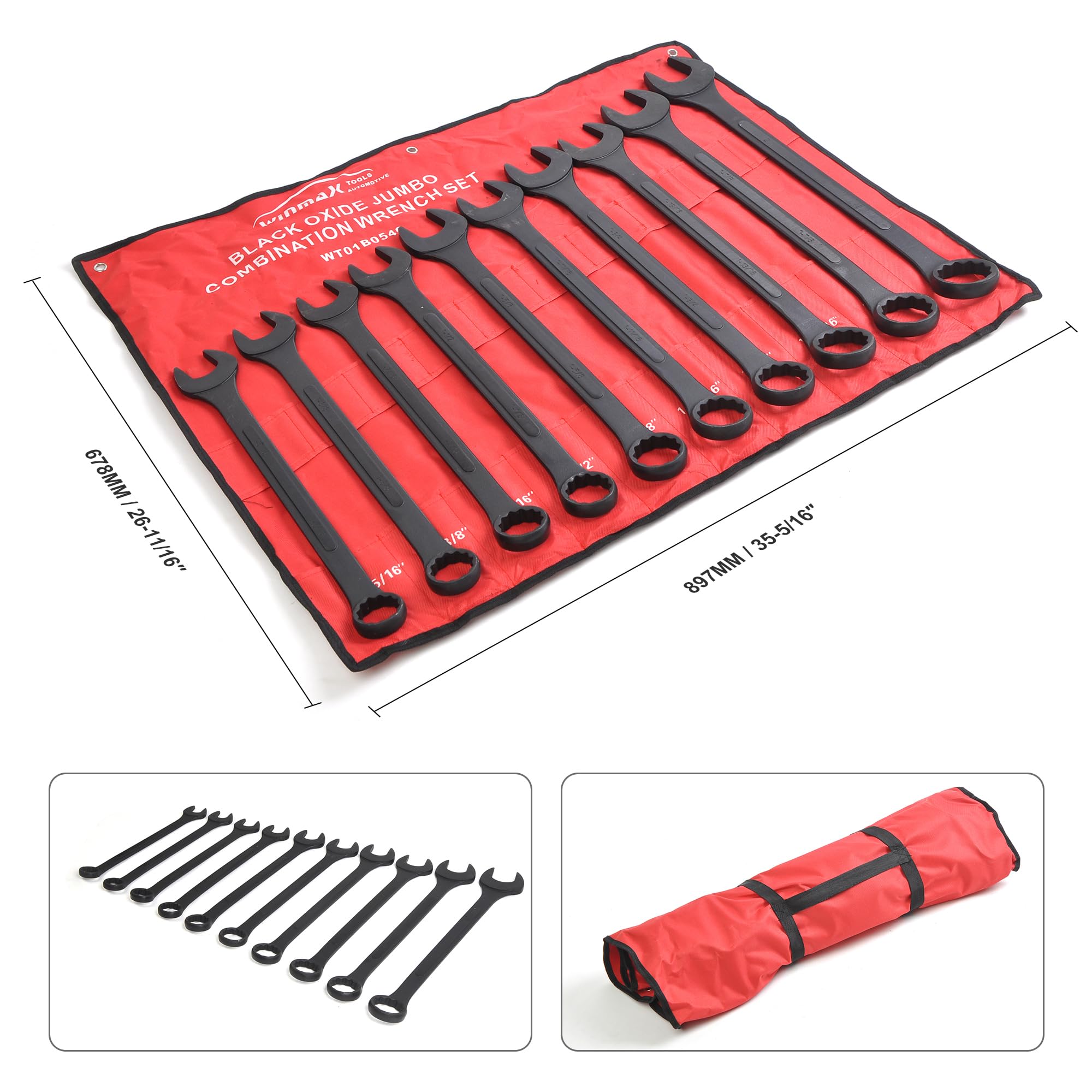 WINMAX jumbo wrench 1-1-2 large fastener access for automotive projects.
